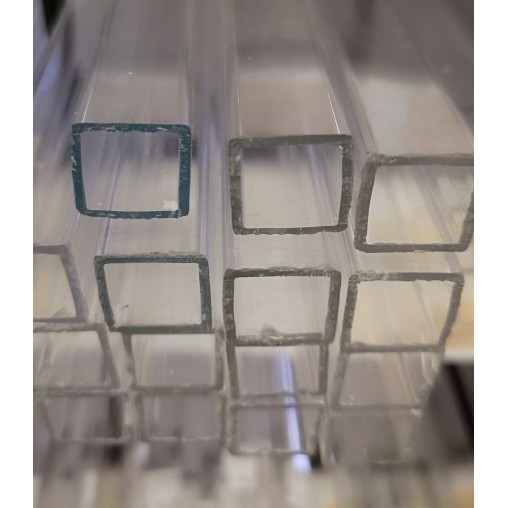 Acrylic Square Tubing 1/4"x3/8"x72"
