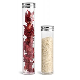 Plastic Tube with Lid 4"