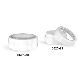 Cosmetic Jar with See Through Lid