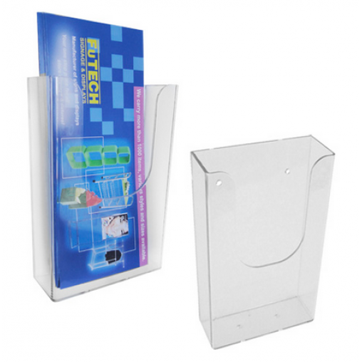 Tri-Fold Brochure Holder Wall Mount 4"wide x 8 1/2" high
