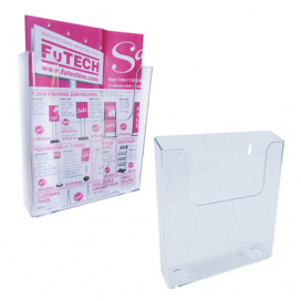 Half Sheet Brochure Holder Wall Mount 6 1/2" wide x 8" high