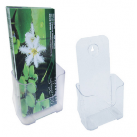 Tri-Fold Acrylic Brochure Holder 4" wide x 8 1/2" high