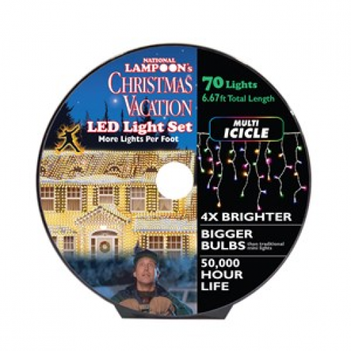 National Lampoon 70 LED 6.5' Icicle Multi-coloured National Lampoon 70 LED 6.5' Icicle Multi-coloured