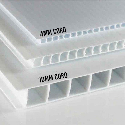 Hi-Core Fluted Sign Board 10 mm 48"x96" Hi-Core Fluted Sign Board 10 mm 48"x96"