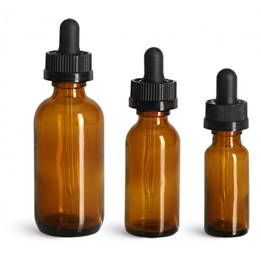 2 oz Glass Bottles w/ Black Child Resistant Glass Droppers 2 oz Glass Bottles w/ Black Child Resistant Glass Droppers