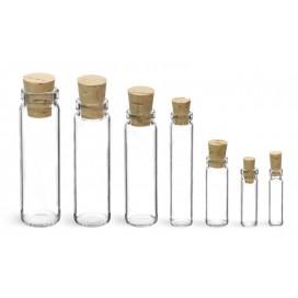 1 Dram Glass Vial w/Cork Stopper