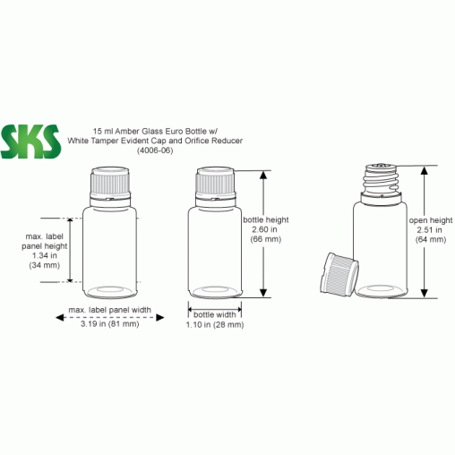 15mL Amber Glass Dropper 15mL Amber Glass Dropper