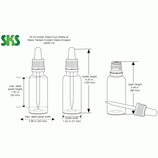 30mL Amber Glass Dropper 30mL Amber Glass Dropper