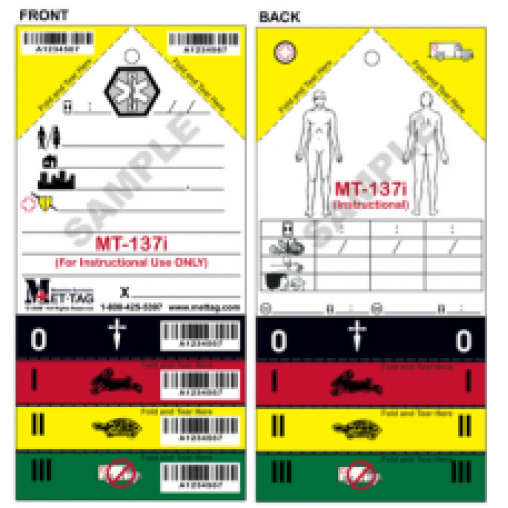 Training Triage Tags - FOR TRAINING ONLY Training Triage Tags - FOR TRAINING ONLY