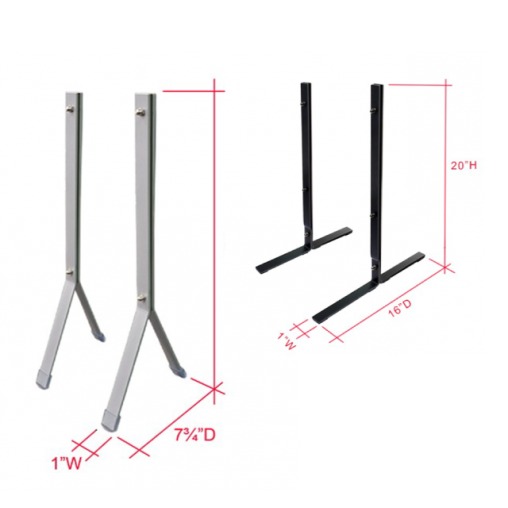 Metal Support Legs for Sneeze Guards Metal Support Legs for Sneeze Guards