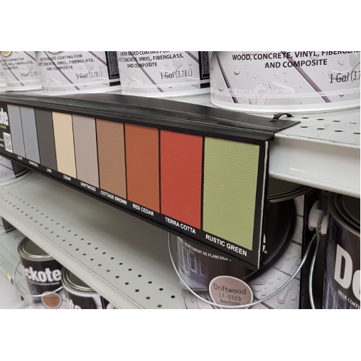 PVC Shelf Talker Backer PVC Shelf Talker Backer