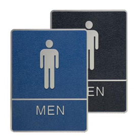 Men's Washroom 6"W x 8"H