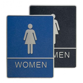 Women's Washroom 6"W x 8"H