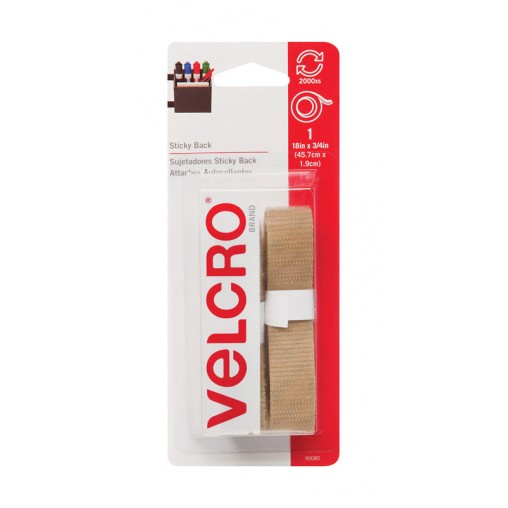 Velcro Hook & Loop Sticky Back 18in x 3/4in strips Velcro Hook & Loop Sticky Back 18in x 3/4in strips