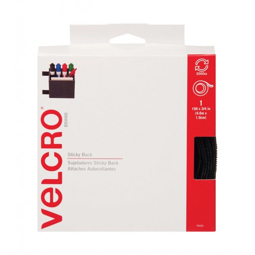 Velcro Hook & Loop Sticky Back 15ft x 3/4in Velcro Hook & Loop Sticky Back 15ft x 3/4in