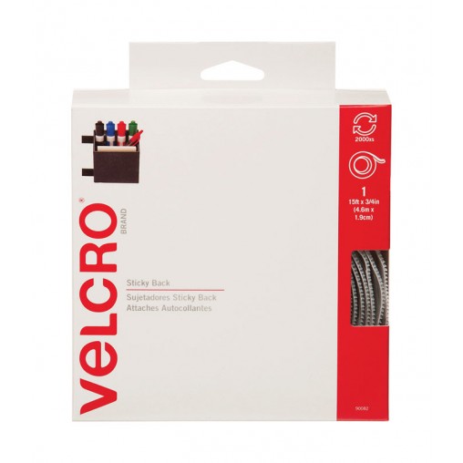 Velcro Hook & Loop Sticky Back 15ft x 3/4in Velcro Hook & Loop Sticky Back 15ft x 3/4in