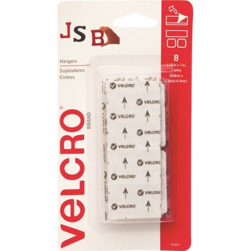 Velcro Hangers  Hook & Loop Sticky Back 6 Pack 3lb