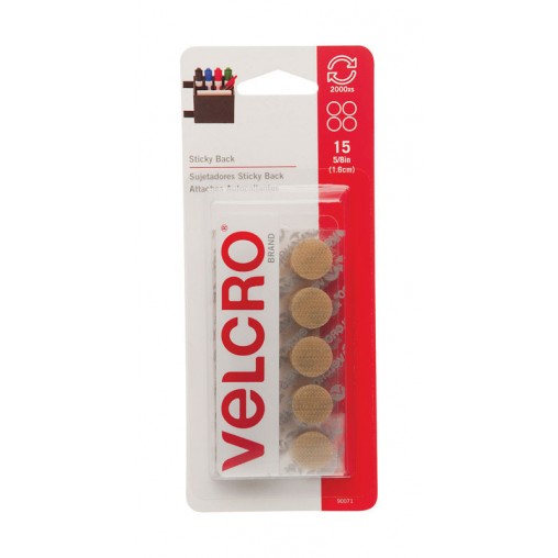 Velcro Coins 15 Pack 5/8" Velcro Coins 15 Pack 5/8"