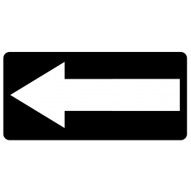 Reversable Arrow Sign 24"W x 12"H Reversable Arrow Sign 24"W x 12"H