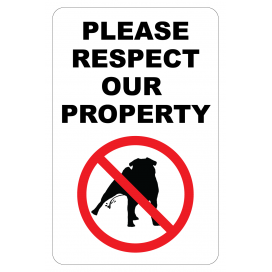 No Dog Peeing 12"W x 18"H No Dog Peeing 12"W x 18"H