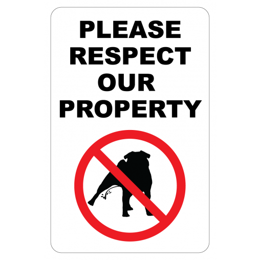 No Dog Peeing 12"W x 18"H