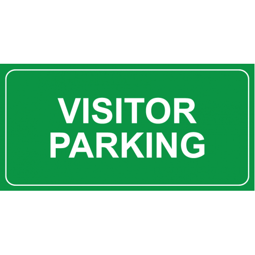 Visitor Parking Sign 12"W x 6"H